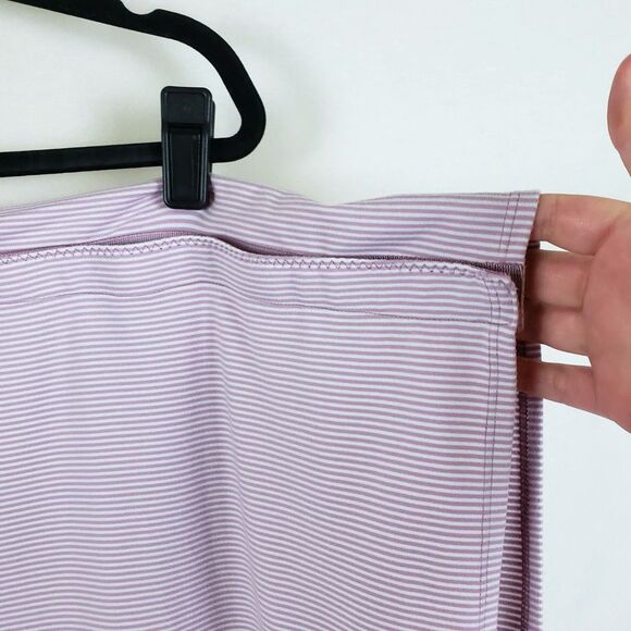 Lululemon Vinyasa Scarf Snap Button Convertible Wrap Mauve Pink Striped - Picture 8 of 12
